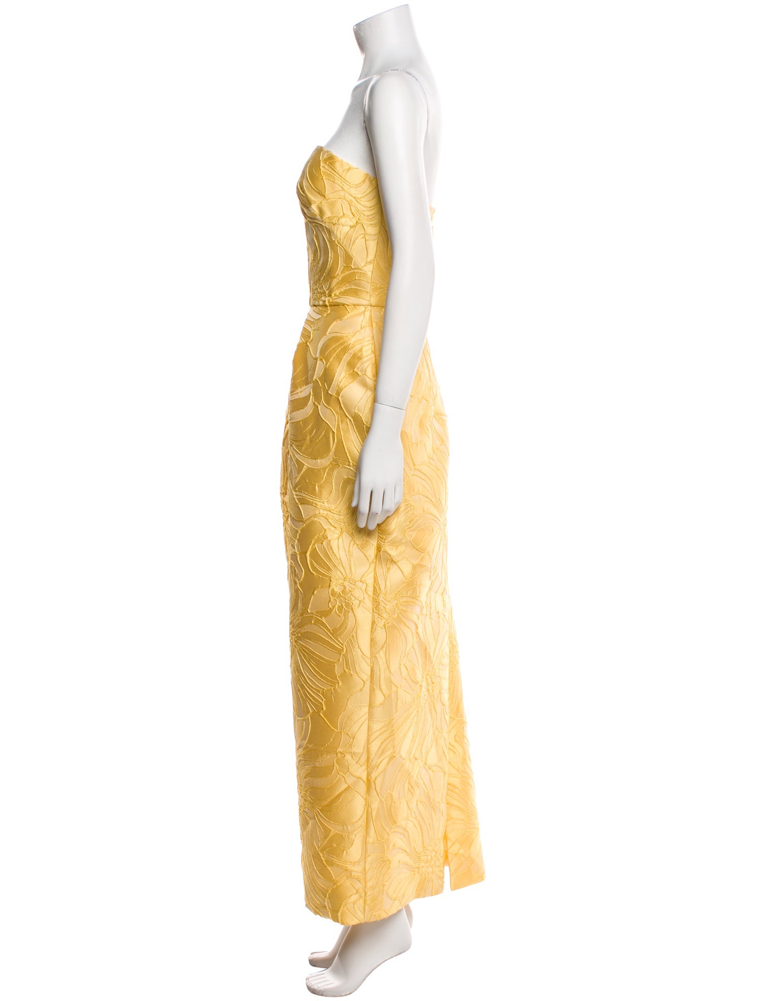 Monique Lhuillier Strapless Long Dress w/ Tags