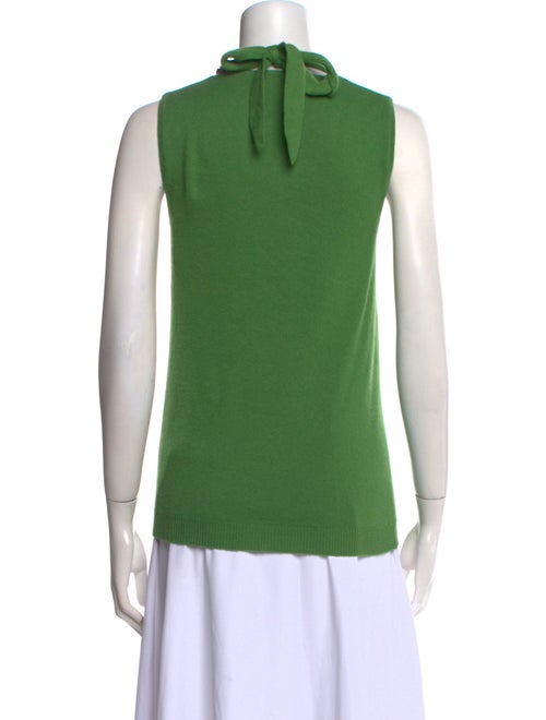 Monique Lhuillier Cashmere V-Neck Top