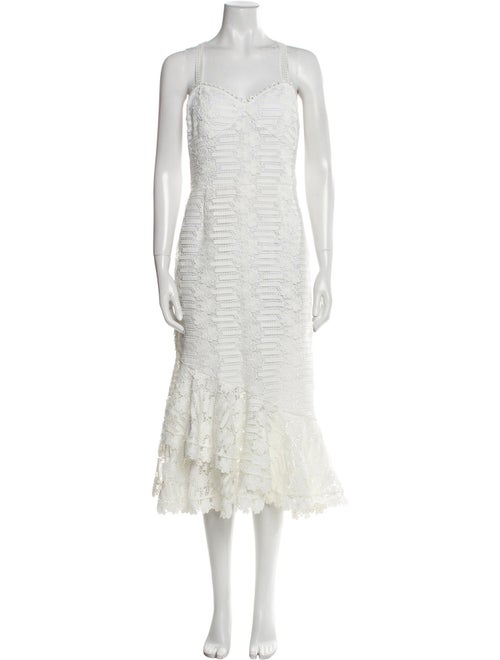 Monique Lhuillier Strapless Long Dress