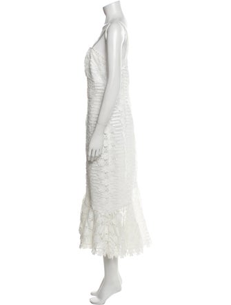 Monique Lhuillier Strapless Long Dress