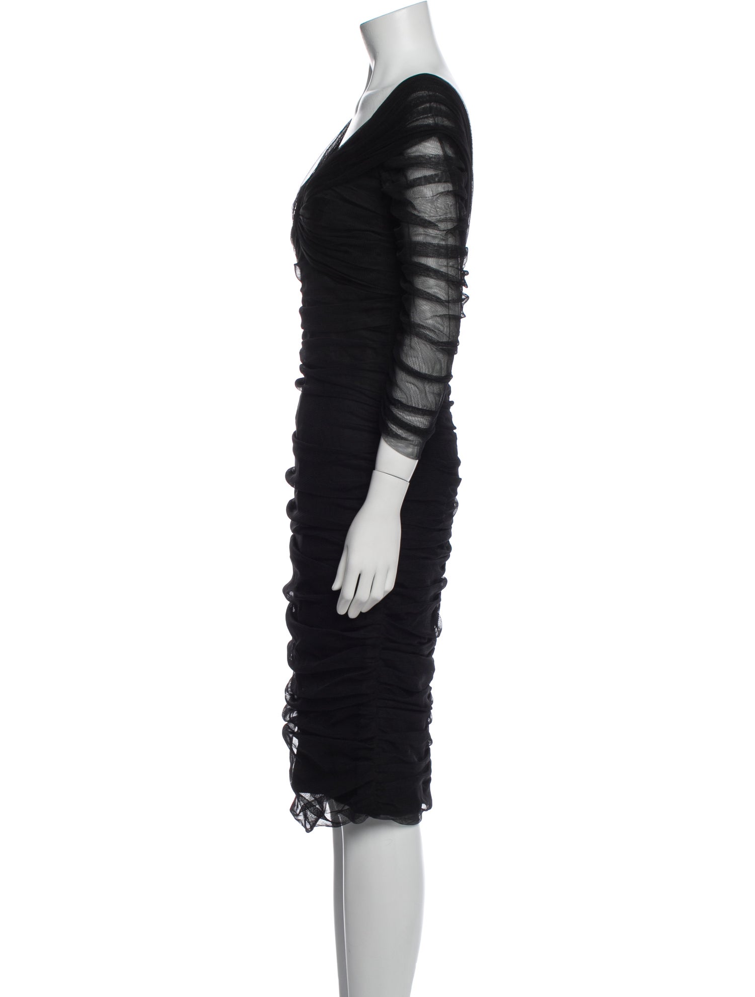Monique Lhuillier Nylon Knee-Length Dress