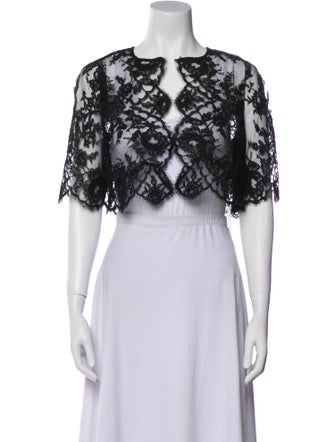 Monique Lhuillier Lace Lace Pattern Bolero