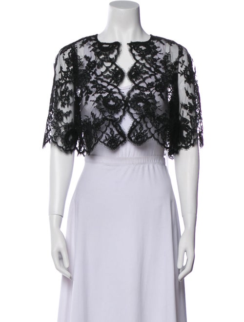 Monique Lhuillier Lace Lace Pattern Bolero