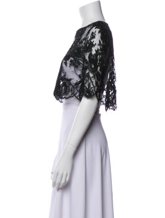 Monique Lhuillier Lace Lace Pattern Bolero