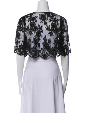 Monique Lhuillier Lace Lace Pattern Bolero