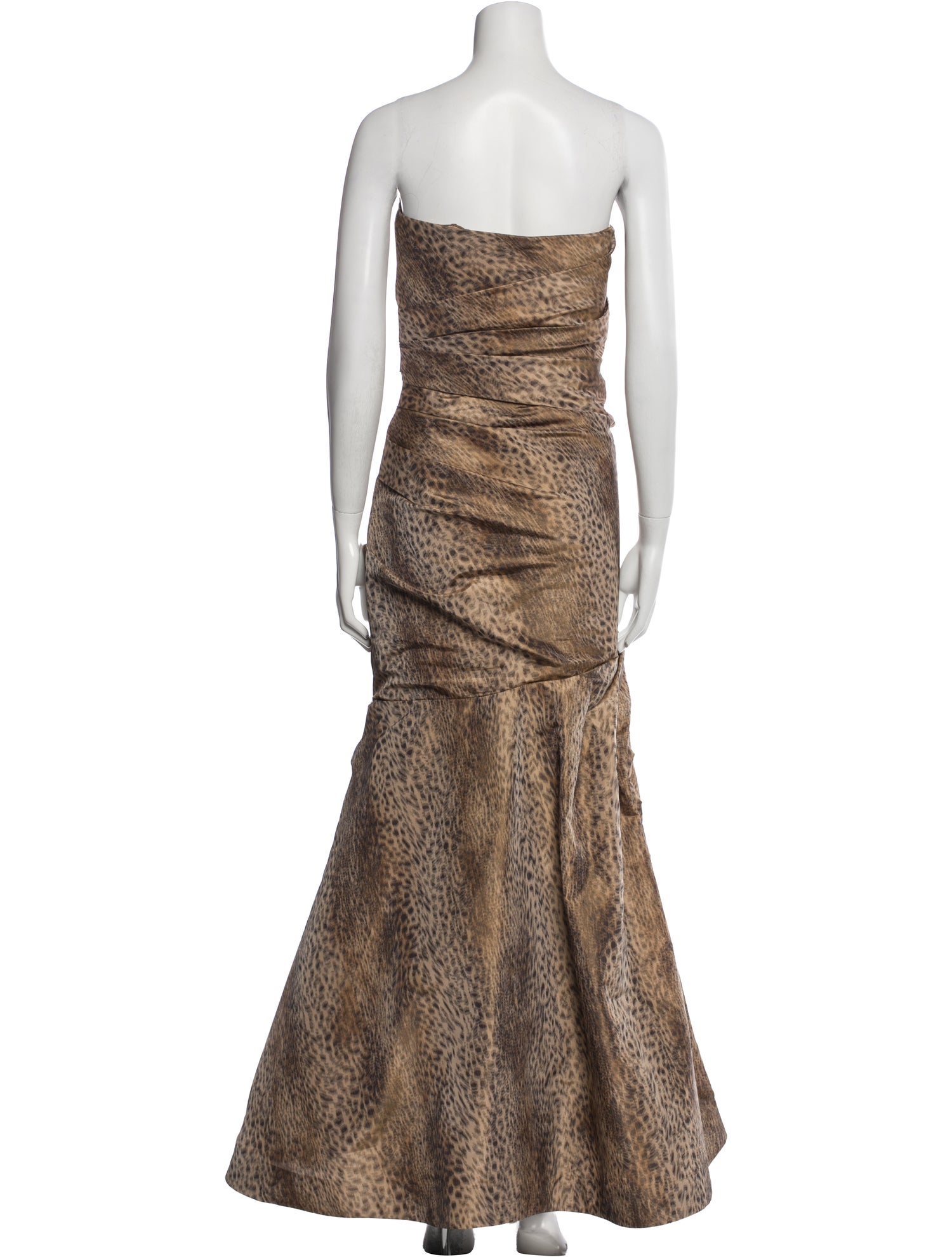 Monique Lhuillier Strapless Long Dress