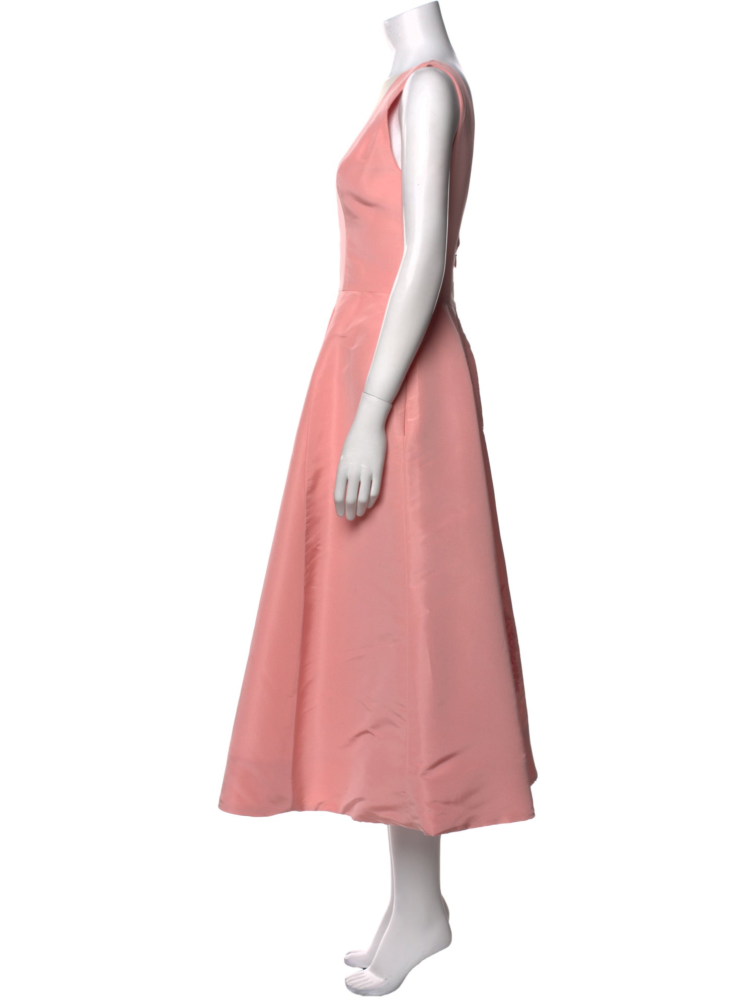 Monique Lhuillier Square Neckline Long Dress