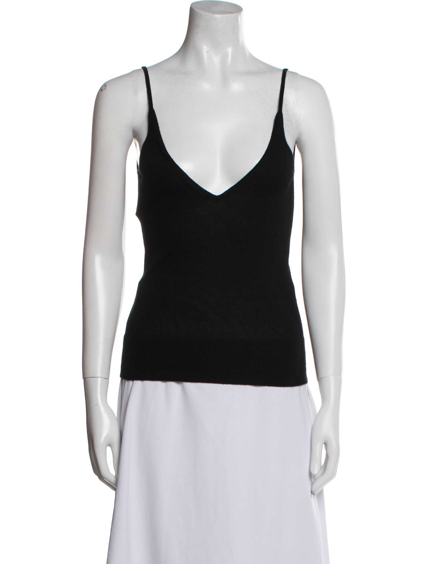 Monique Lhuillier Cashmere V-Neck Top