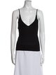 Monique Lhuillier Cashmere V-Neck Top