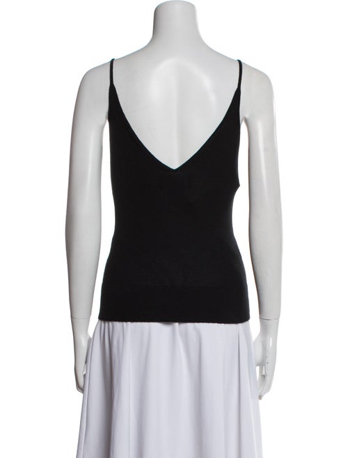 Monique Lhuillier Cashmere V-Neck Top