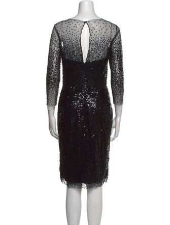 Monique Lhuillier Nylon Knee-Length Dress