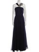 Monique Lhuillier Silk Long Dress
