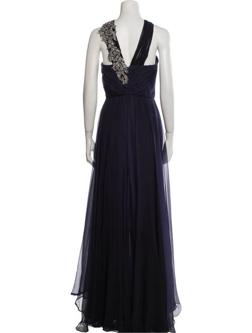 Monique Lhuillier Silk Long Dress