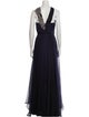 Monique Lhuillier Silk Long Dress