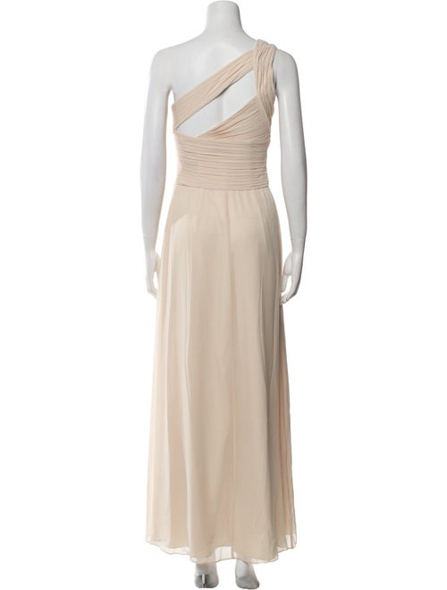 Monique Lhuillier One-Shoulder Long Dress