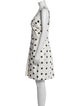 Monique Lhuillier Polka Dot Print Knee-Length Dress