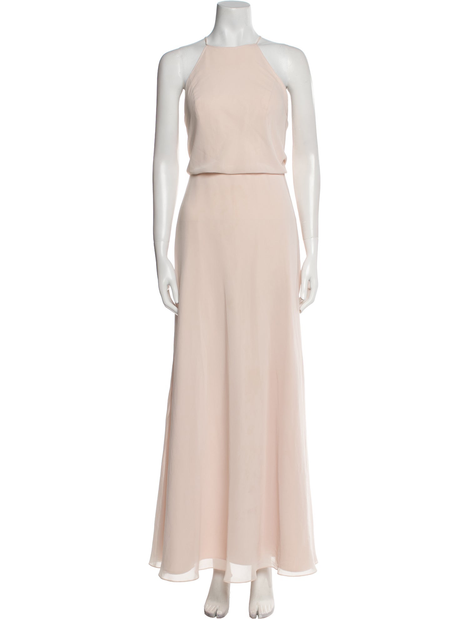Monique Lhuillier Halterneck Long Dress