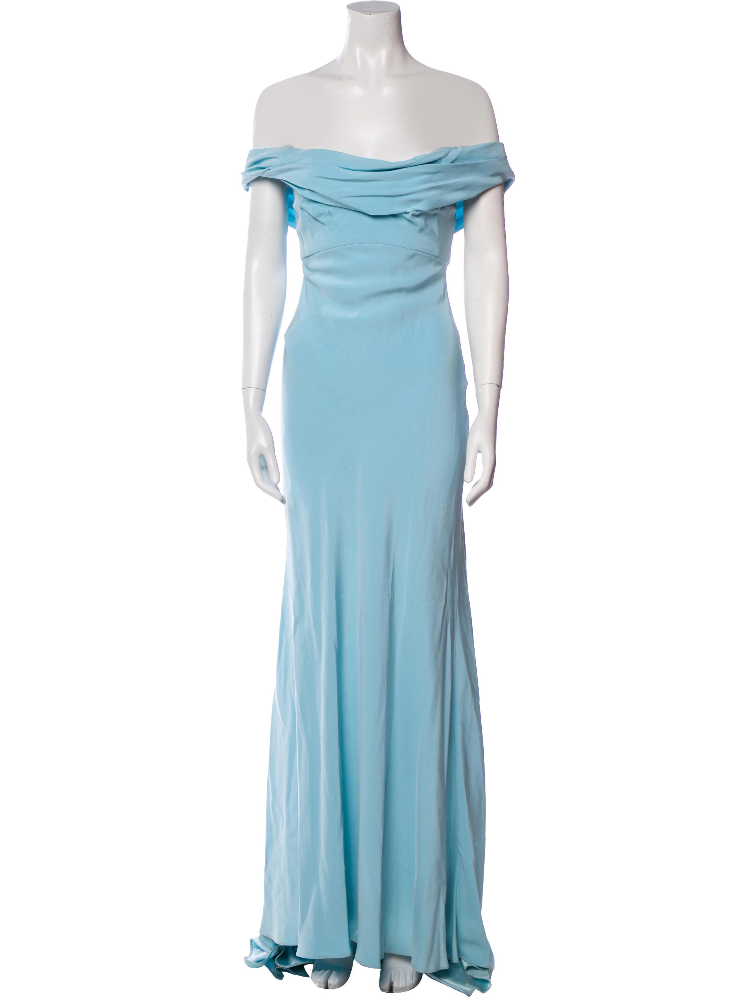 Monique Lhuillier Off-The-Shoulder Long Dress