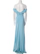 Monique Lhuillier Off-The-Shoulder Long Dress
