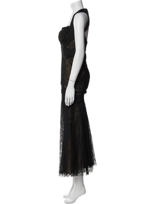 Monique Lhuillier Nylon Long Dress