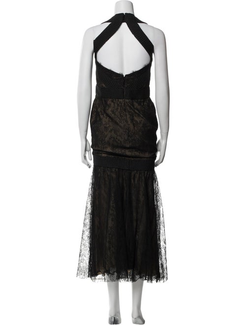 Monique Lhuillier Nylon Long Dress