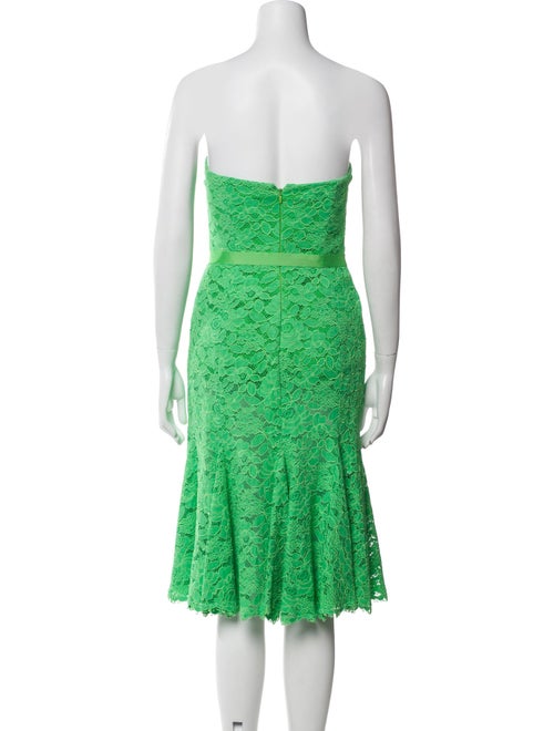 Monique Lhuillier Lace Pattern Mini Dress