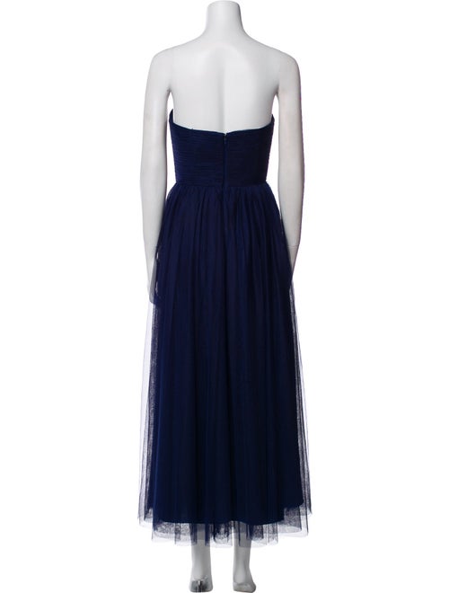 ML Monique Lhuillier Strapless Midi Length Dress