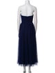 ML Monique Lhuillier Strapless Midi Length Dress