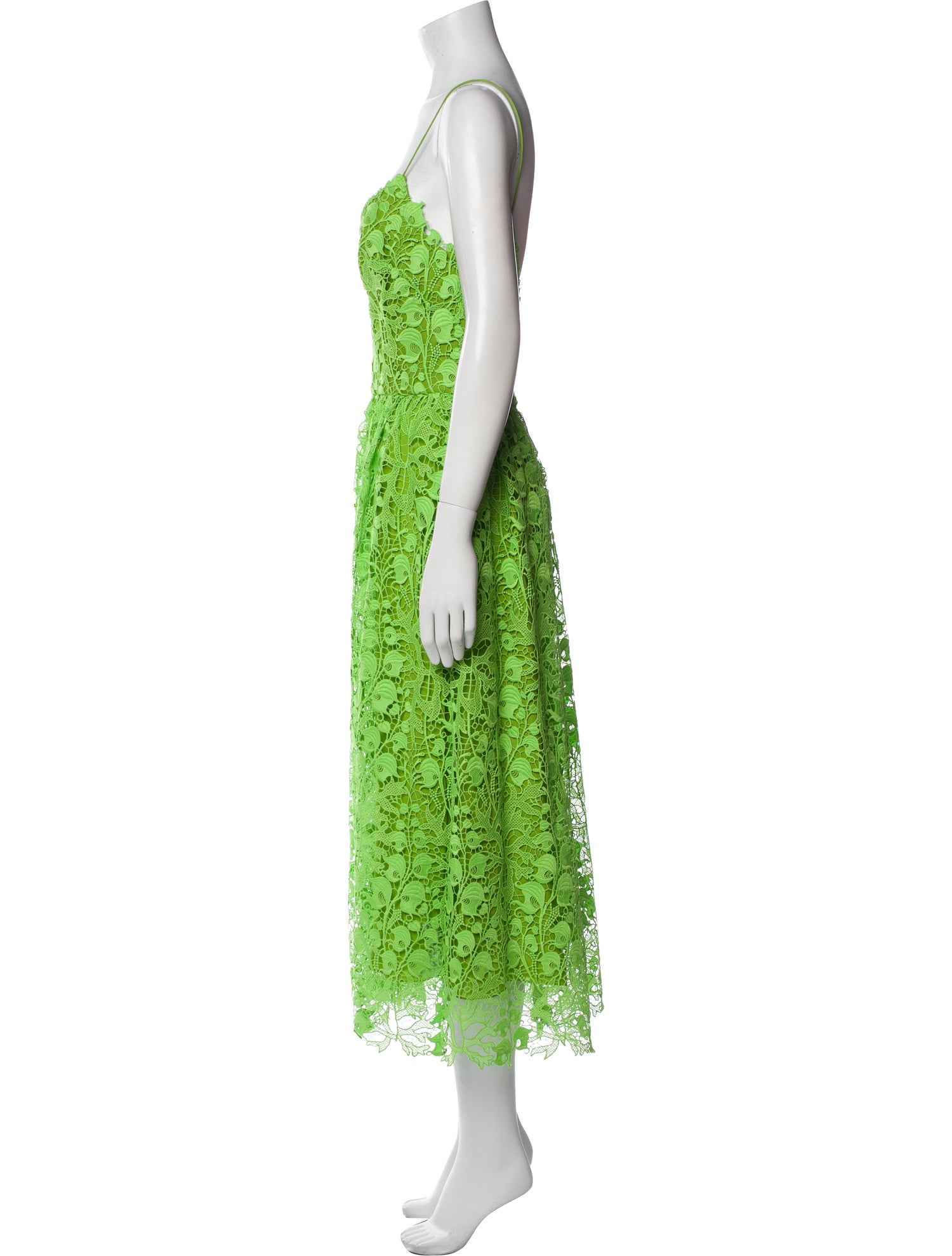 Monique Lhuillier Lace Pattern Midi Length Dress w/ Tags