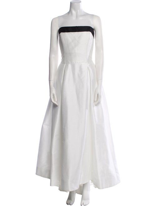 Monique Lhuillier Strapless Long Dress