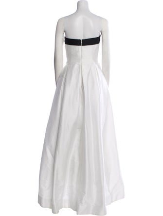 Monique Lhuillier Strapless Long Dress