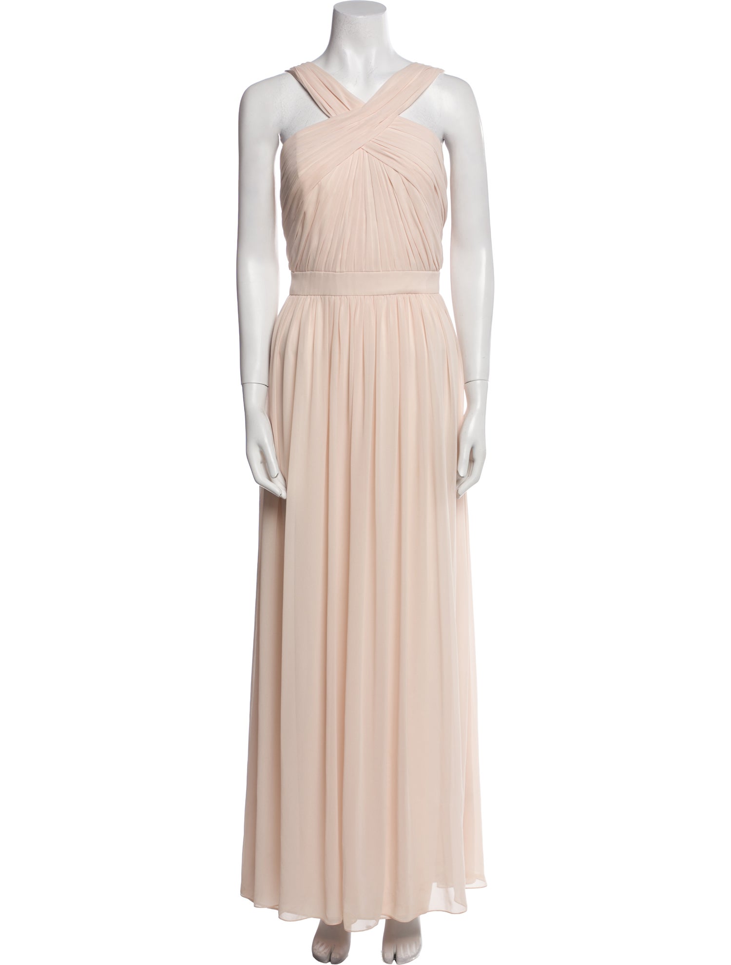 Monique Lhuillier Halterneck Long Dress