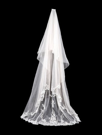 Monique Lhuillier Lace Pattern Long Dress