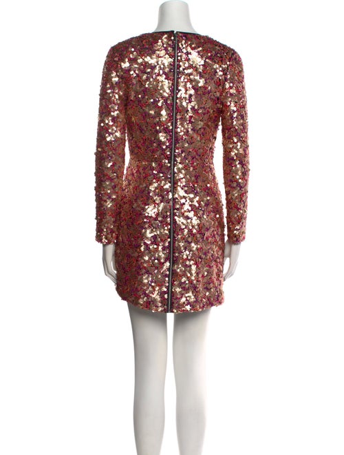 Monique Lhuillier Printed Mini Dress