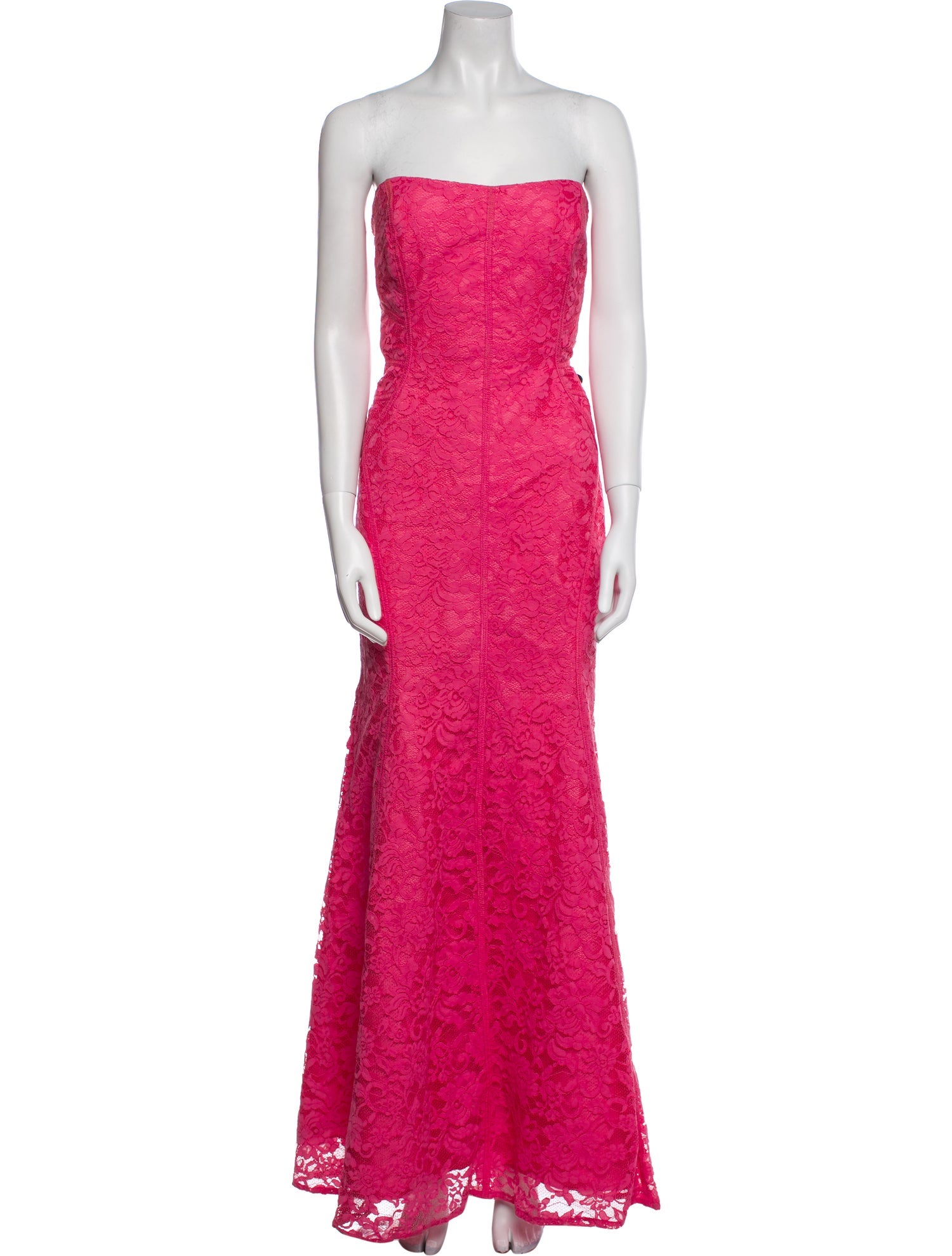 Monique Lhuillier Lace Long Dress