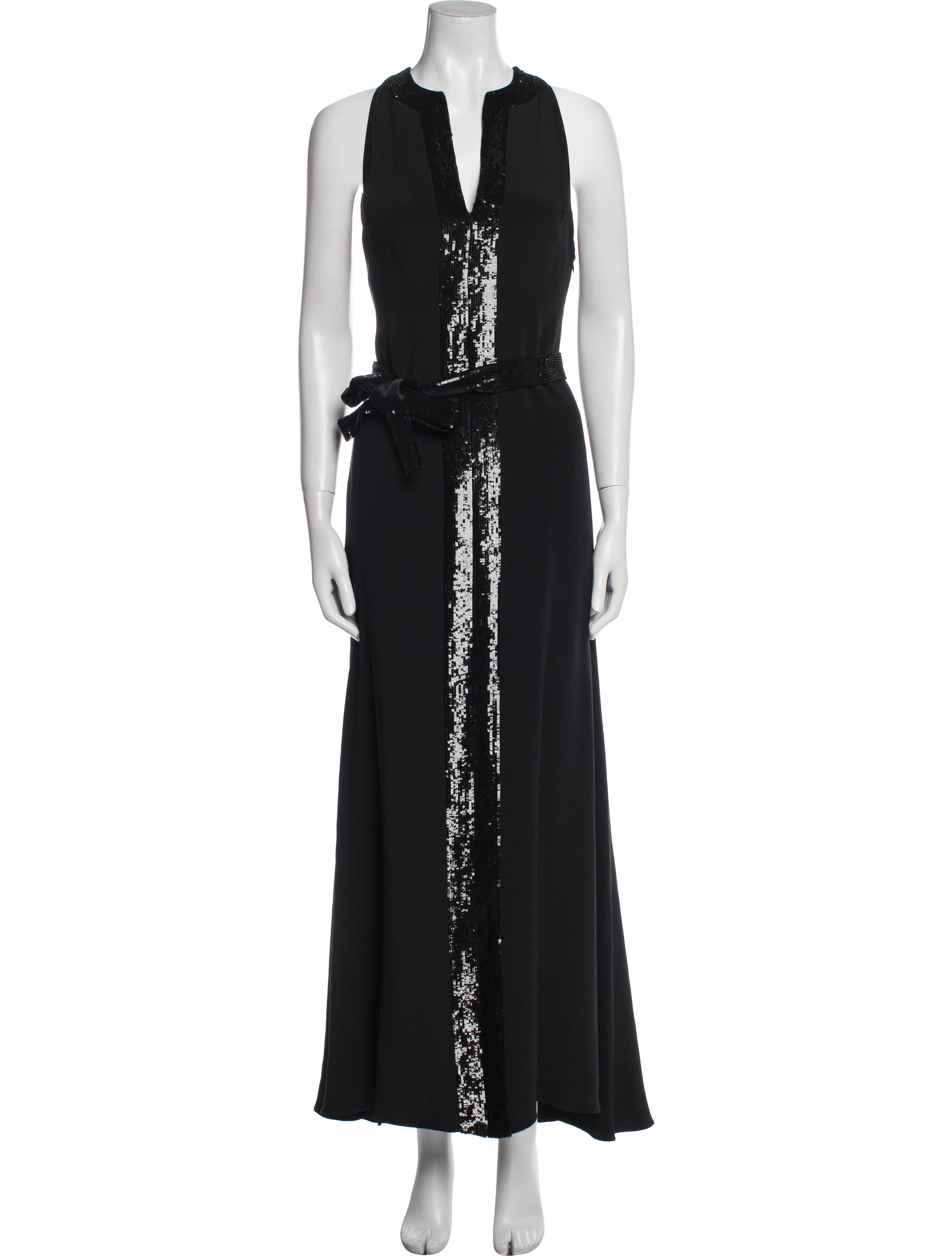 Monique Lhuillier Silk Long Dress