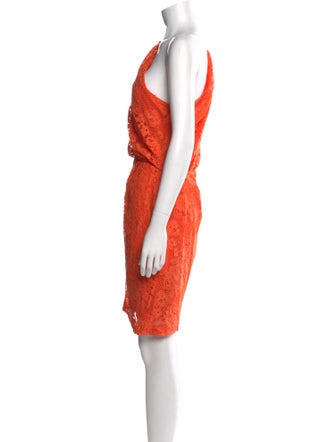 Monique Lhuillier One-Shoulder Mini Dress