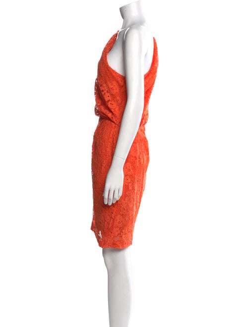 Monique Lhuillier One-Shoulder Mini Dress