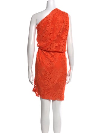 Monique Lhuillier One-Shoulder Mini Dress