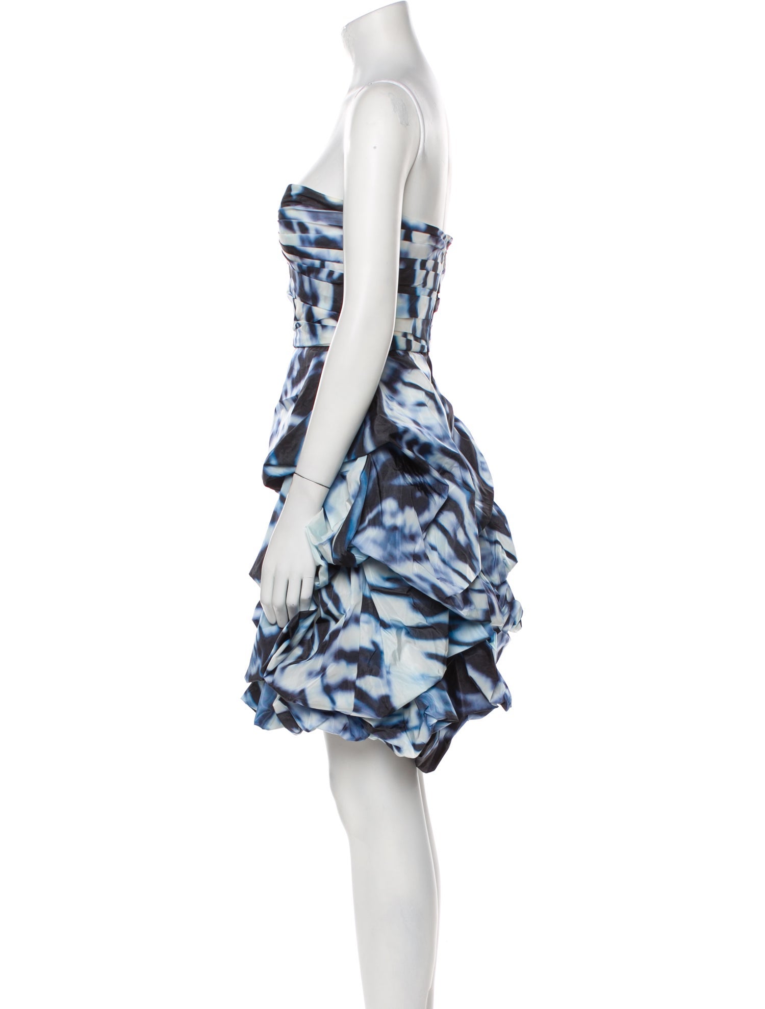 Monique Lhuillier Printed Mini Dress