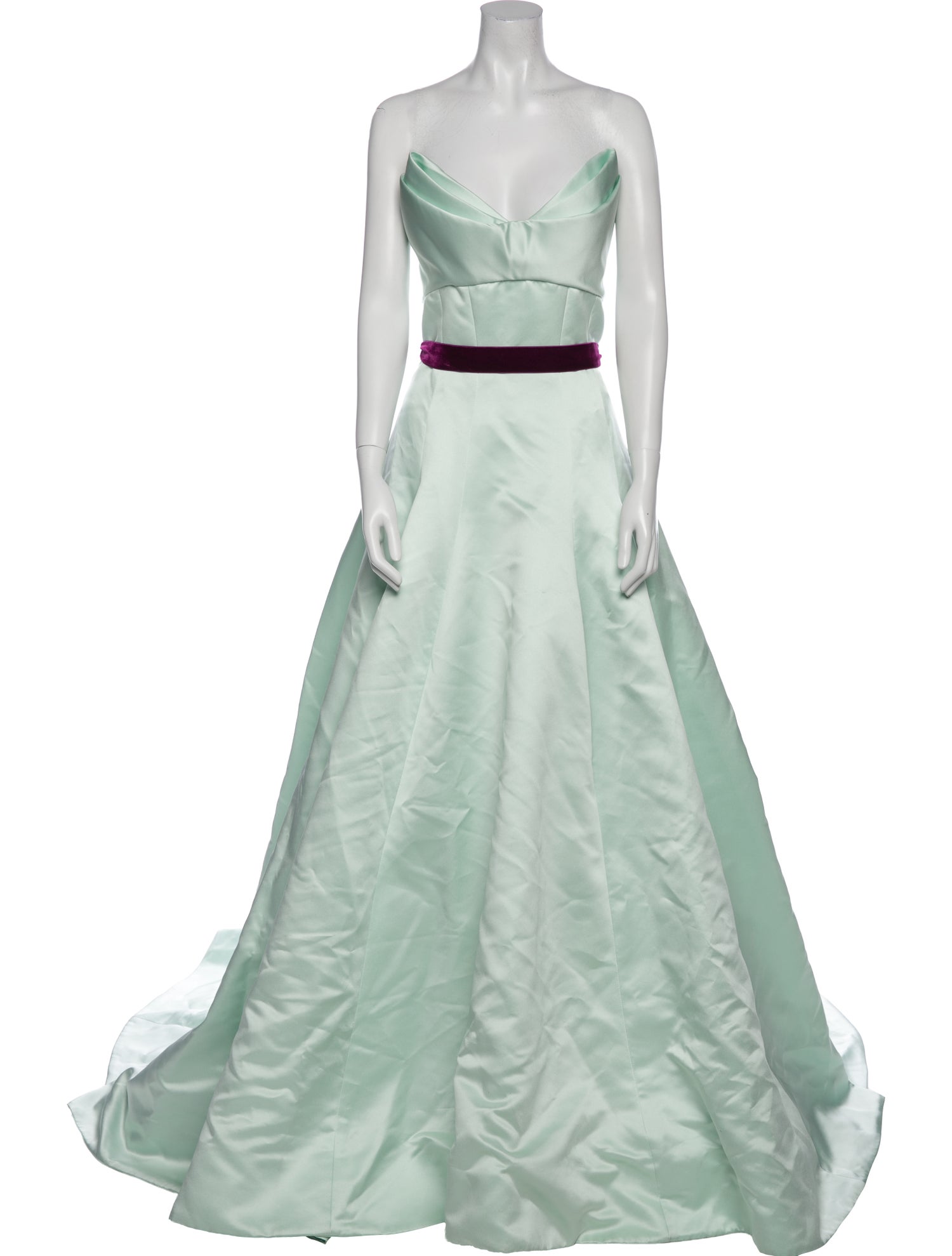 Monique Lhuillier Strapless Long Dress