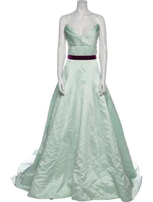 Monique Lhuillier Strapless Long Dress