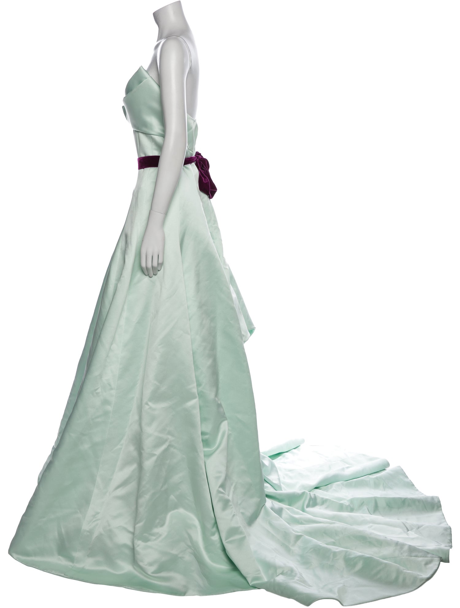 Monique Lhuillier Strapless Long Dress