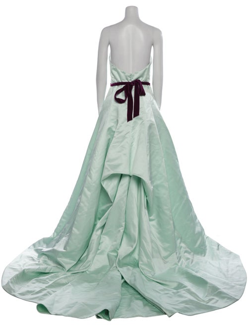 Monique Lhuillier Strapless Long Dress