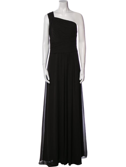 Monique Lhuillier One-Shoulder Long Dress