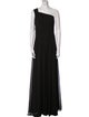Monique Lhuillier One-Shoulder Long Dress