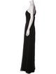 Monique Lhuillier One-Shoulder Long Dress