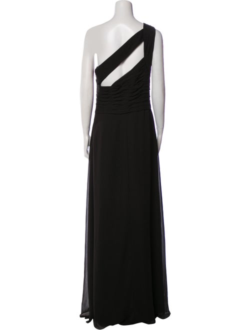 Monique Lhuillier One-Shoulder Long Dress