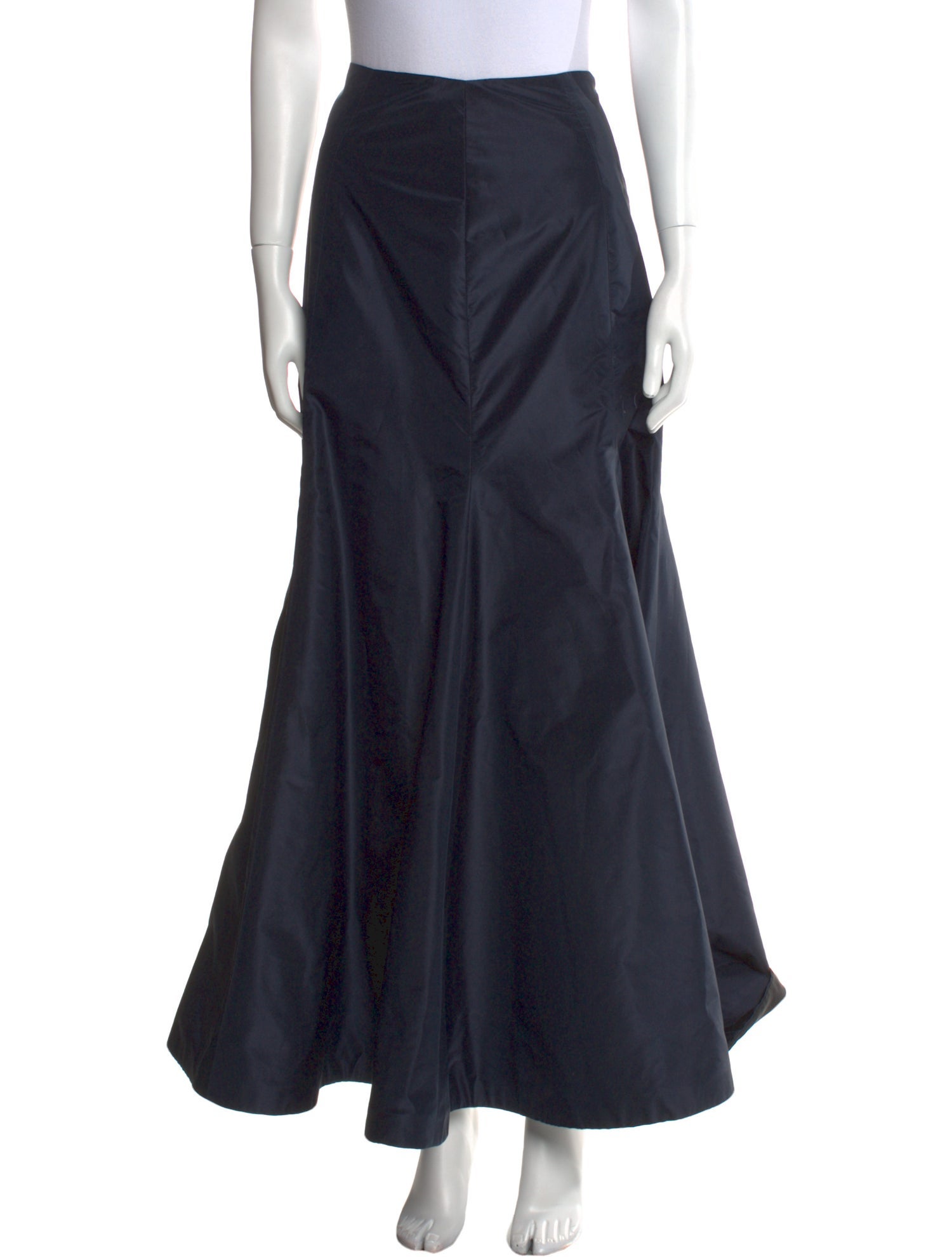 Monique Lhuillier Silk Long Skirt