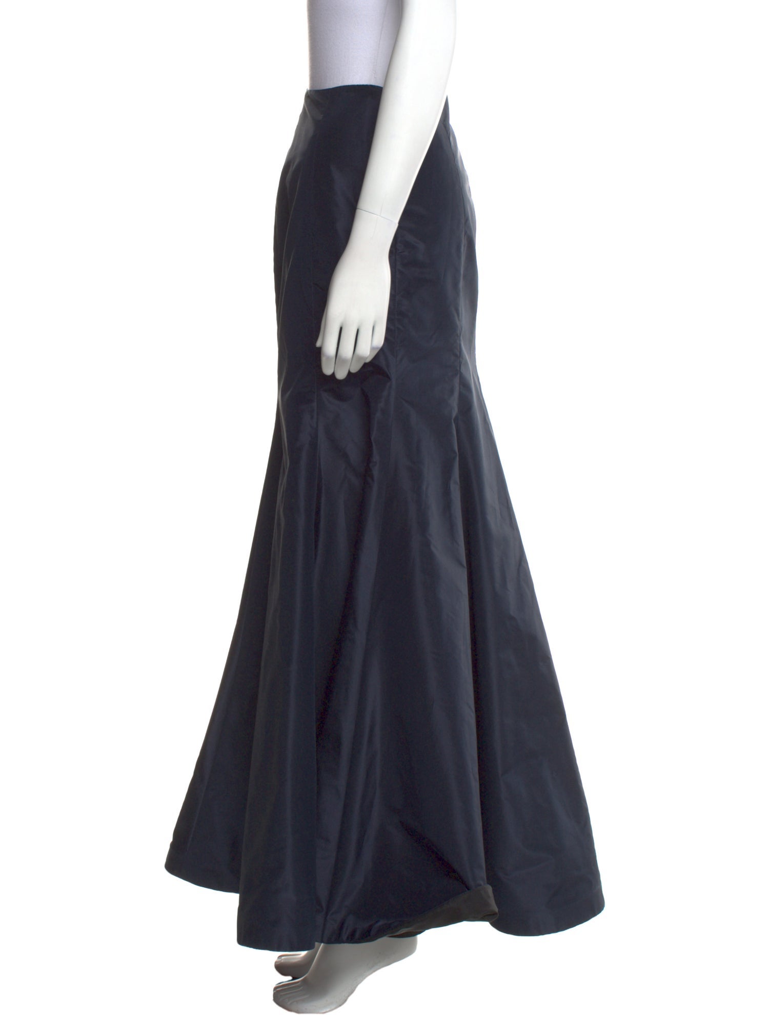 Monique Lhuillier Silk Long Skirt